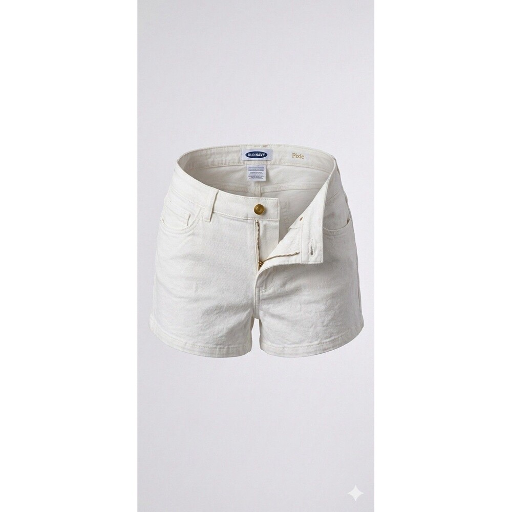 Old Navy Everyday Khaki Shorts Women's Size 4 White Twill Chino Casual Summer
